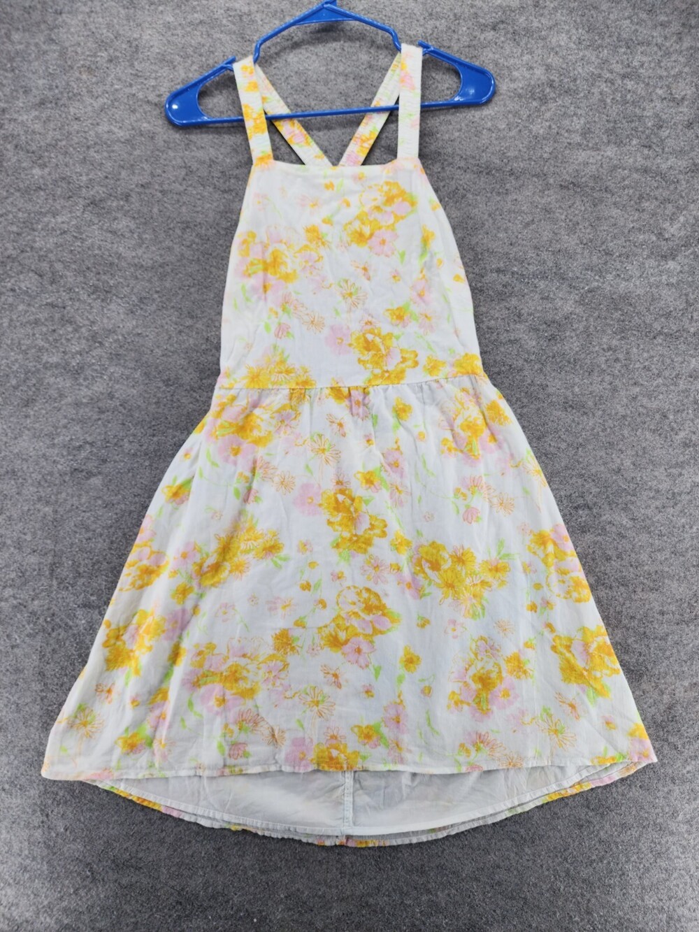 BP Dress Womens Medium Sleeveless Open Back White Floral